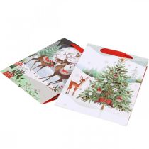 Product Gift bags Christmas gift bag deer 24×18cm 2pcs
