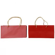 Gift bags red paper bags with handle 24×12×12cm 6pcs