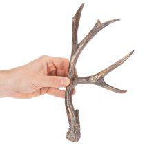 Product Decorative Artificial Antlers Set – 29cm, Polyresin, Brown with Gold Accents