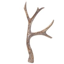 Product Decorative Artificial Antlers Set – 29cm, Polyresin, Brown with Gold Accents