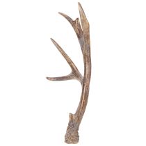 Product Decorative Artificial Antlers Set – 29cm, Polyresin, Brown with Gold Accents