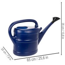 Product 10L watering can, garden can with rose, blue garden watering can
