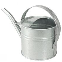 Product Vintage decorative watering can, metal, silver, 1.25l planter