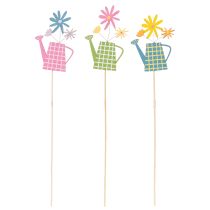 Product Watering can decorations for springtime decoration in the garden or flower pots (12 pieces)