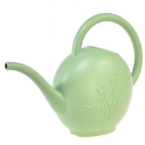 Product Watering can houseplants green with flower motif 1.8L