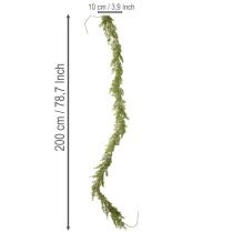 Product Artificial Pine Garland 200cm Green for Indoor Decoration
```html
<h2>Artificial Pine Garland for Christmas Decoration</h2>
<p>
This artificial pine garland in green with a length of 200 cm is a versatile addition to your seasonal decorations. Made from