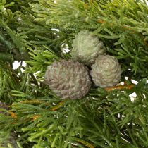 Product Artificial Cypress Garland with Pine Cones 180 cm for Table and Door  

```html
<h2>Artificial Cypress Garland with Pine Cones</h2>
<p>
This artificial cypress garland is 180 cm long and features a natural green colour with detailed pine cones for a reali