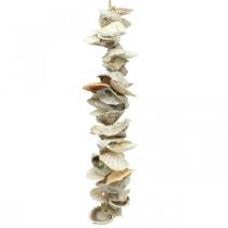 Shell garland, maritime summer decoration, natural shell chain natural colors L35cm