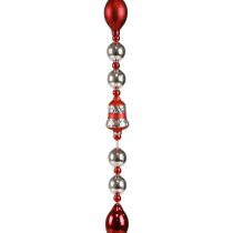 Garland Christmas glass decoration red silver window decoration 200cm