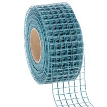 Product Blue Mesh Ribbon 4.5 cm Wide for Craft Projects – 10 m Roll