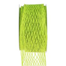 Mesh tape, grid tape, decorative tape, green, wire-reinforced, 50mm, 10m