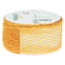 Product Net tape, grid tape, decorative tape, orange, wire-reinforced, 50 mm, 10 m