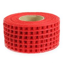 Mesh tape 4,5cm x 10m red