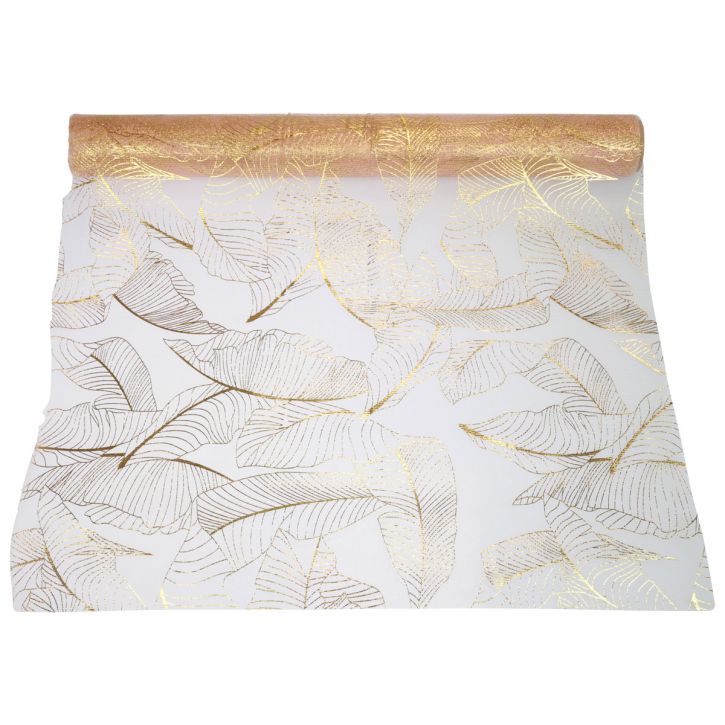 Product Table runner autumn table runner leaf decoration orange gold 48x450cm