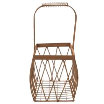 Product Wire basket, metal, rust look, 28x13.5x14cm, 2 pieces