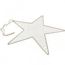 Product Metal Star Mesh Deco Star Metal Deco Gold Ø57cm