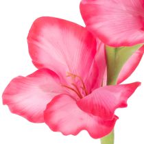 Product Artificial Gladiolus with Decorative Pink Blossoms, 88cm, for Indoor Use