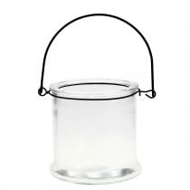 Lantern glass to hang Ø12cm H12.5cm