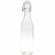 Decorative bottle, flip-top bottle, glass vase to fill, candle holder