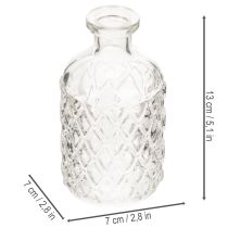 Product ProductName
Small Clear Glass Vase with Diamond Pattern – Set of 6, 13cm
ProductDescription
<div>
<h2>Small Clear Glass Vase with Diamond Pattern for Home Decor</h2>
<p>
This small glass vase features a beautiful diamond pattern that adds textu