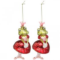 Product Frog princess, Christmas tree decorations, fairytale decorations, tree pendants, real glass H14cm 2pcs