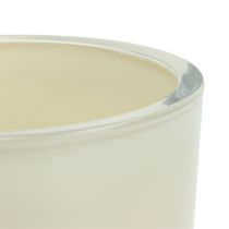 Product Glass flowerpot Ø12.5cm H11cm Cream