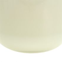 Product Glass flowerpot Ø12.5cm H11cm Cream