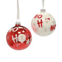 Product Christmas balls glass Christmas tree balls Santa Claus 6pcs