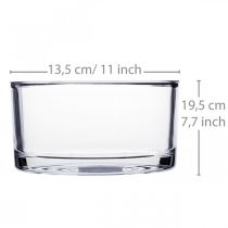 Product Glass bowl, clear glass, Ø15cm, H8cm