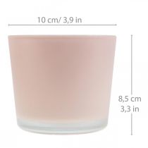 Product Flower pot glass planter pink glass tub Ø10cm H8.5cm