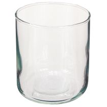 Product Glass vase, flower vase, decorative vase in colorless Ø9cm H10cm