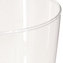 Product Glass vase conical flower vase transparent Ø10cm H20cm