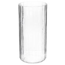 Product High-quality glass vase for decorative arrangement in modern homes, 24cm
