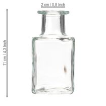 Product Mini glass vase decoration for minimalist interiors and modern living, 11cm, 6 pieces