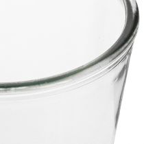 Product Glass vase conical vase glass planter Ø14cm H16cm 2pcs