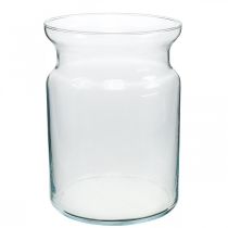 Glass vase clear decorative vase glass lantern flower vase Ø18cm H25cm