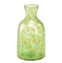 Product Glass vase glass decoration flower vase green yellow Ø10cm H18cm