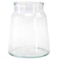 Product Glass vase conical flower vase large glass decoration H23cm Ø19cm