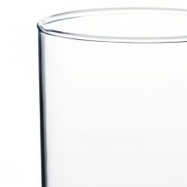 Product Glass vase clear cylindrical Ø12cm H20cm