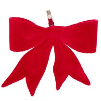 Product Red Decorative Bows with Clip – Set of 4 (11 cm) for Christmas Decorations