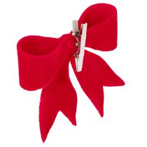 Product Red Decorative Bows with Clip – Set of 4 (11 cm) for Christmas Decorations
