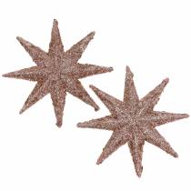 Product Star Glitter Rose Gold 10cm 12 pcs