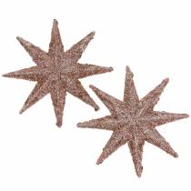 Product Star glitter rose gold 10cm 12pcs