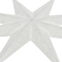 Product Glitter Star White 10cm 12 pcs
