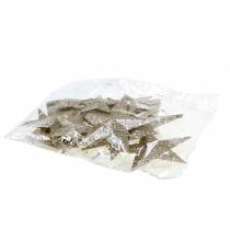 Product Glitter star champagne 9.5/5cm 18 pcs