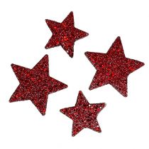 Glitter stars for spreading Bordeaux 4-5cm 40pcs