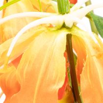Product Artificial Gloriosa Flowers in Vibrant Orange with Long Stems, 80cm, Set of 3