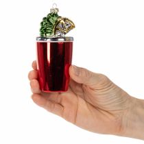 Product Plastic Cocktail Christmas Tree Ornaments, 6 Assorted Glass and Bottle Decorations, Up to 14 cm