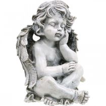 Grave Angel Grey Grave Figure Grave Decoration 24cm