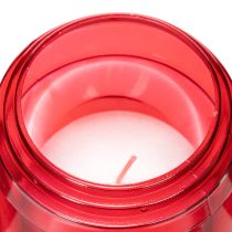 Product Grave candle red, lid black, memorial candle 4 days 23cm